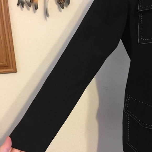 Massini stretch stitch detail jacket and skirt set - Picture 4 of 8